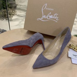 Christian Louboutin Escarpins Kate Veau Velours Fumé