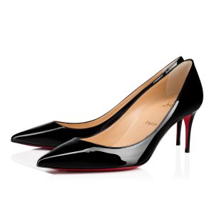 Christian Louboutin Escarpins Kate 70 mm Cuir Verni Noir