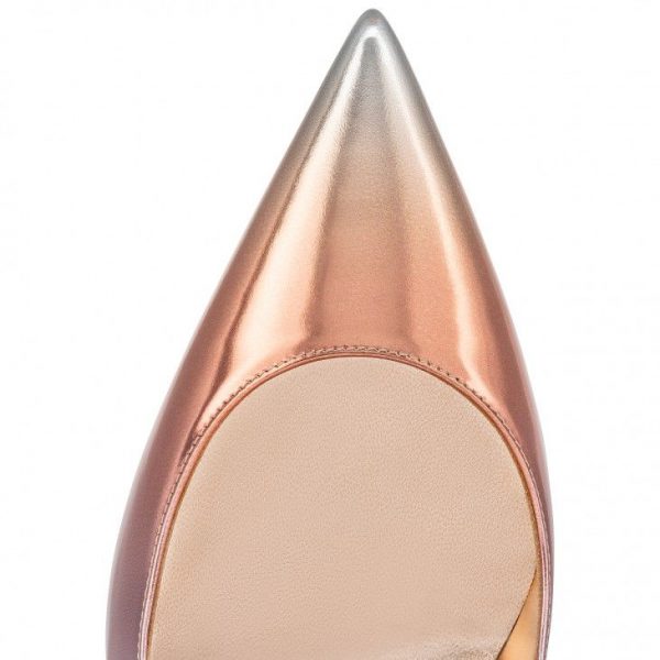 Christian Louboutin Escarpins Kate 100 mm Dégradé Cuir Specchio Lait – Image 4