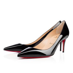 Christian Louboutin Escarpins Kate 70 mm Cuir Verni Noir