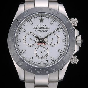 Rolex Daytona Céramique Noire Tachymètre Bracelet Acier Blanc 80249