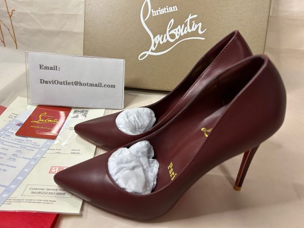 Christian Louboutin Escarpins Kate 100 mm Nude 8/lin Nude 8 Cuir Nappa – Image 5