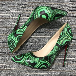 Christian Louboutin Escarpins So Kate 120 mm Cuir Verni Malachite