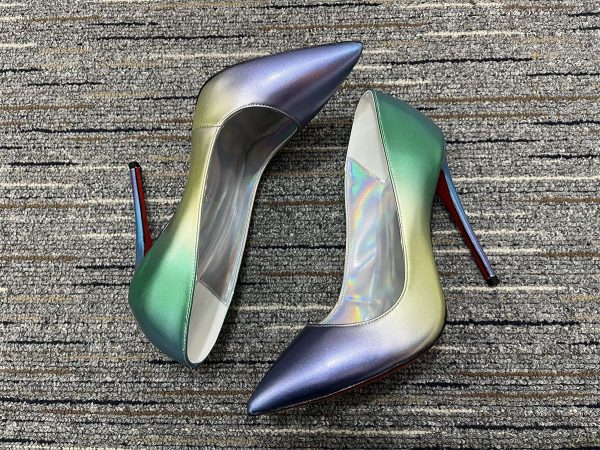 Christian Louboutin Escarpins So Kate 120 mm Cuir Irisé Multicolore