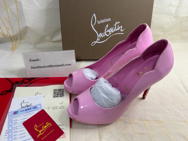 Christian Louboutin Hot Chick Alta 120 mm Escarpins Cuir Verni Calipso