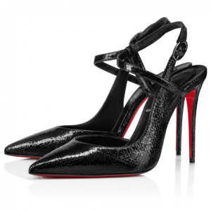 Christian Louboutin Jenlove Escarpins 100 mm Cuir Specchio Texturé Étoilé Noir
