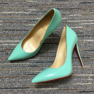 Christian Louboutin Escarpins So Kate 120 mm Cuir Verni Menthe