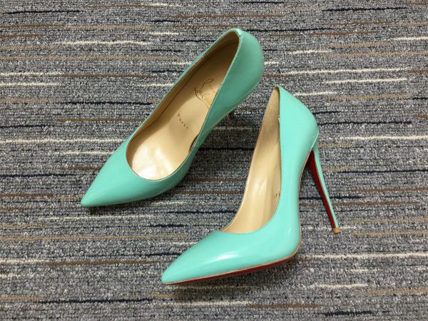 Christian Louboutin Escarpins So Kate 120 mm Cuir Verni Menthe