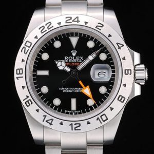 Rolex Explorer Suisse Acier Inoxydable Lunette Cadran Noir Tachymètre