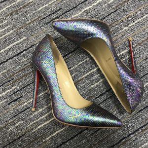 Christian Louboutin Escarpins So Kate 120 mm Cuir Métallisé Multicolore