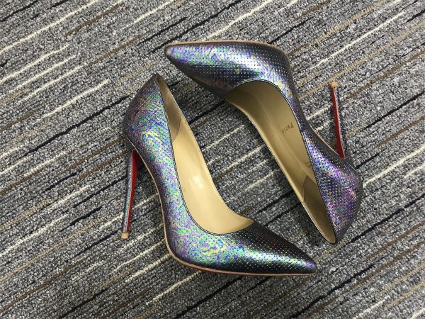 Christian Louboutin Escarpins So Kate 120 mm Cuir Métallisé Multicolore