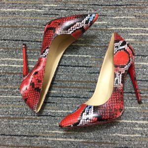 Christian Louboutin Escarpins So Kate 120 mm Cuir Imprimé Python Multicolore