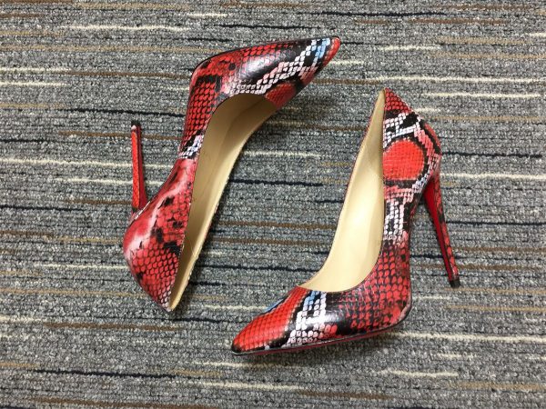 Christian Louboutin Escarpins So Kate 120 mm Cuir Imprimé Python Multicolore
