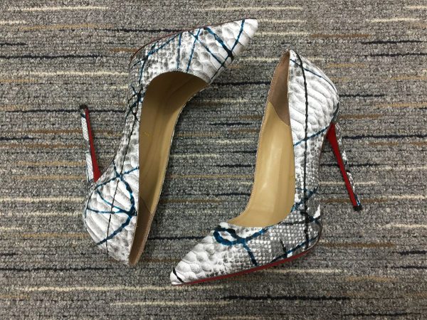 Christian Louboutin Escarpins So Kate 120 mm Python Vulcano