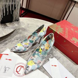 Christian Louboutin Escarpins So Kate 120 mm Crêpe Satin Multicolore