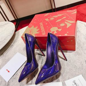 Christian Louboutin Escarpins So Kate 120 mm Cuir Elektra Lin Elektra