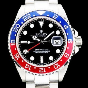 Réplique Rolex GMT Master II Lunette céramique noire-bleue-rouge Cadran