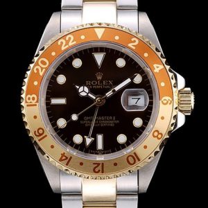 Rolex GMT Master II Lunette Céramique Dorée Cadran Marron Tachymètre