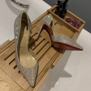 Christian Louboutin Escarpins Iriza 100mm Strass Pailletés Multicolore