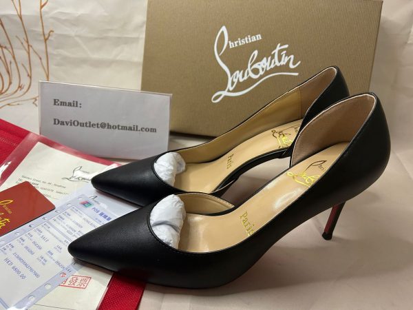 Christian Louboutin Escarpins Iriza 85 mm Cuir Noir – Image 5