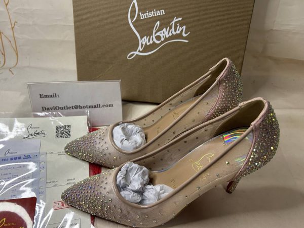 Christian Louboutin Escarpins Follies Strass 100mm Version Ab Strass – Image 5