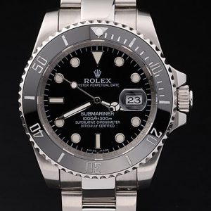 Rolex Submariner Lunette Céramique Noire Tachymètre Cadran Noir