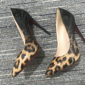 Christian Louboutin Escarpins Pigalle Follies 100mm Verni Dégradé Léopard Noir