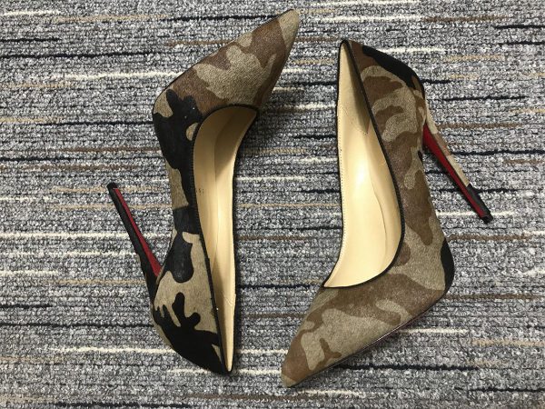 Christian Louboutin Escarpins Pigalle 100mm Tissu Camouflage