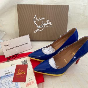 Christian Louboutin Escarpins Pigalle Plato 120mm Cuir Verni Multicolore