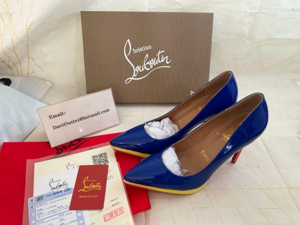 Christian Louboutin Escarpins Pigalle Plato 120mm Cuir Verni Multicolore