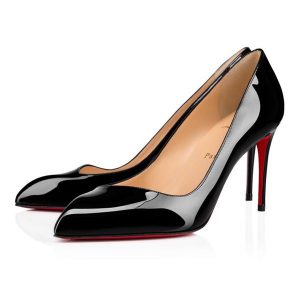 Christian Louboutin Escarpins Corneille 85 mm Cuir Verni Noir