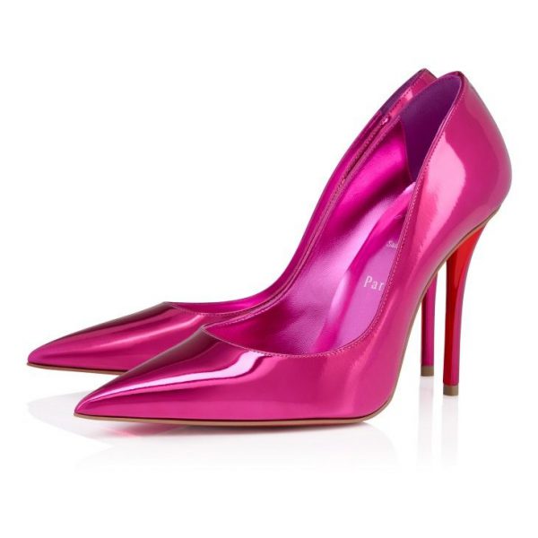 Christian Louboutin Miss Z 100 mm Escarpins Cuir Laminé Billy