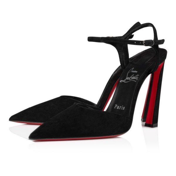 Christian Louboutin Condora Riviera 100 mm Escarpins Veau Velours Noir