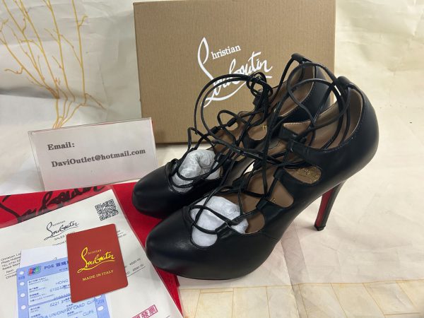 Christian Louboutin Bloody Mary Escarpins 120 mm Cuir Nappa Noir – Image 4