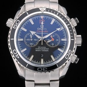 Omega Seamaster Planet Ocean Tachymètre Noir Cadran Noir Bracelet Acier Inoxydable 80240