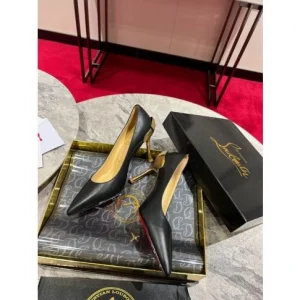 Christian Louboutin Ginko Escarpins 85 mm Cuir Nappa Noir