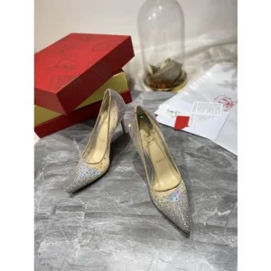 Christian Louboutin Follies Strass Escarpins 100 mm Paillettes Multicolore