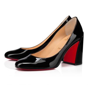 Christian Louboutin Miss Sab 85 mm Escarpins Veau Verni Noir