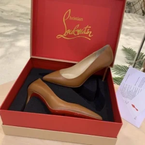Christian Louboutin Escarpins Kate Cuir Nappa Marron
