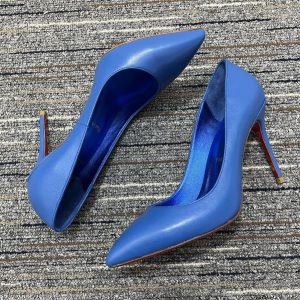 Christian Louboutin Kate Escarpins 85 mm Cuir Nappa Bleu
