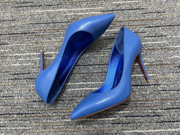 Christian Louboutin Kate Escarpins 85 mm Cuir Nappa Bleu