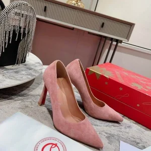Christian Louboutin Condora Escarpins 85mm Cuir Suédé Rose
