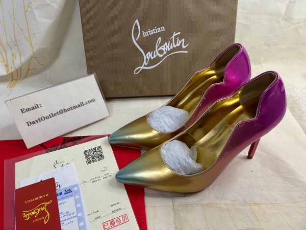 Christian Louboutin Hot Chick 100 mm Escarpins Cuir Specchio Boreal Multicolore – Image 6