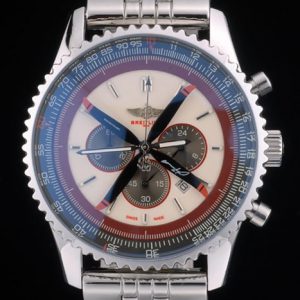 Breitling Certifiée Bracelet Acier Poli Cadran Beige Chronographe 80174
