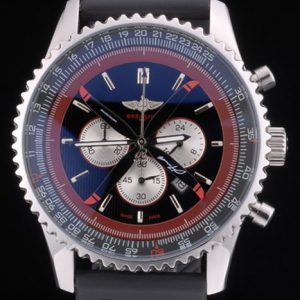 Breitling Certifiée Bracelet Caoutchouc Noir Cadran Noir Chronographe 80182