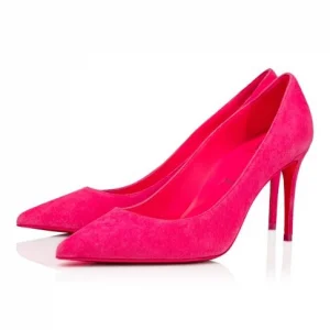 Christian Louboutin Escarpins Kate 85 mm Veau Velours Rose