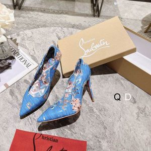 Christian Louboutin Hot Chick Escarpins 100 mm Loubi Odyssey Cuir Verni Multicolore