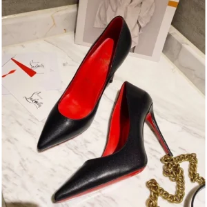 Christian Louboutin Escarpins Kate 100 mm Cuir Nappa Noir