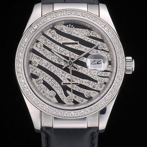 Rolex Rolex Datejust Édition Spéciale 2012 Bracelet Cuir Noir 80252