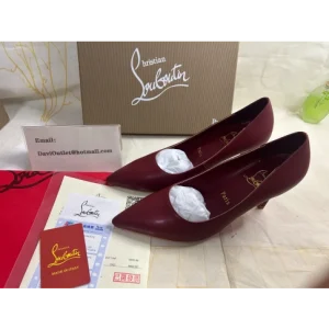 Christian Louboutin Escarpins Kate 85 mm Cuir Nappa Bourgogne